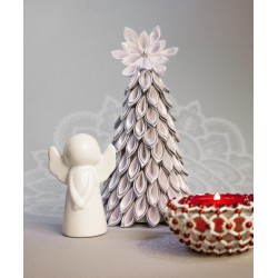 Vánoční dekorace - bílý stromeček